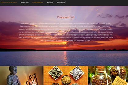 Sitio web Sacra Naturaleza